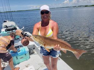 woman and redfish 1